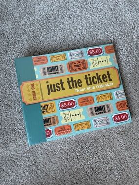 Peter Pauper Press / Just the Ticket / Ticket Stub Organizer - Brand new